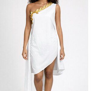 Music Legs Sexy Greek Goddess Costume Size 1X/2X Roman Toga Halloween Cosplay